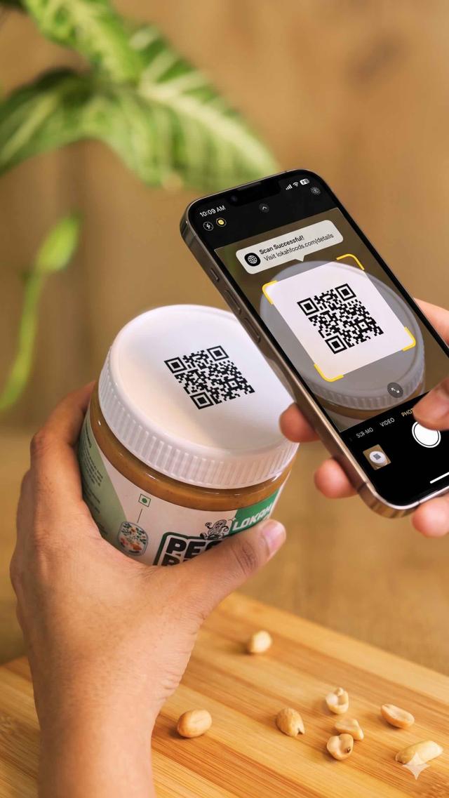 Scan the QR code on every Lokah jar